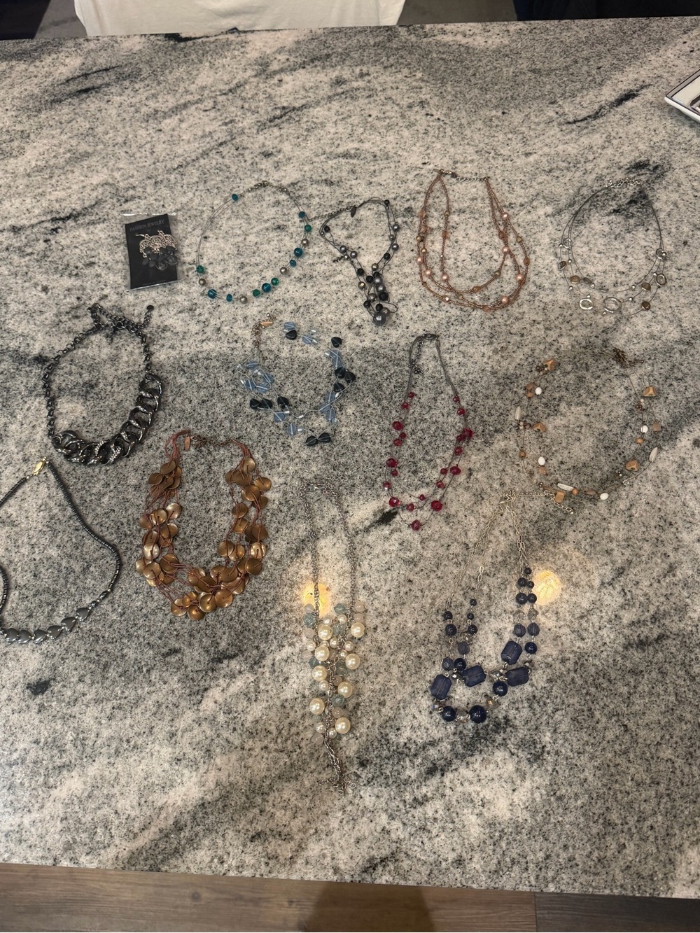 New York & Company Assorted Blue, Turquoise, Brown, Red, Pearl Fashion Necklaces